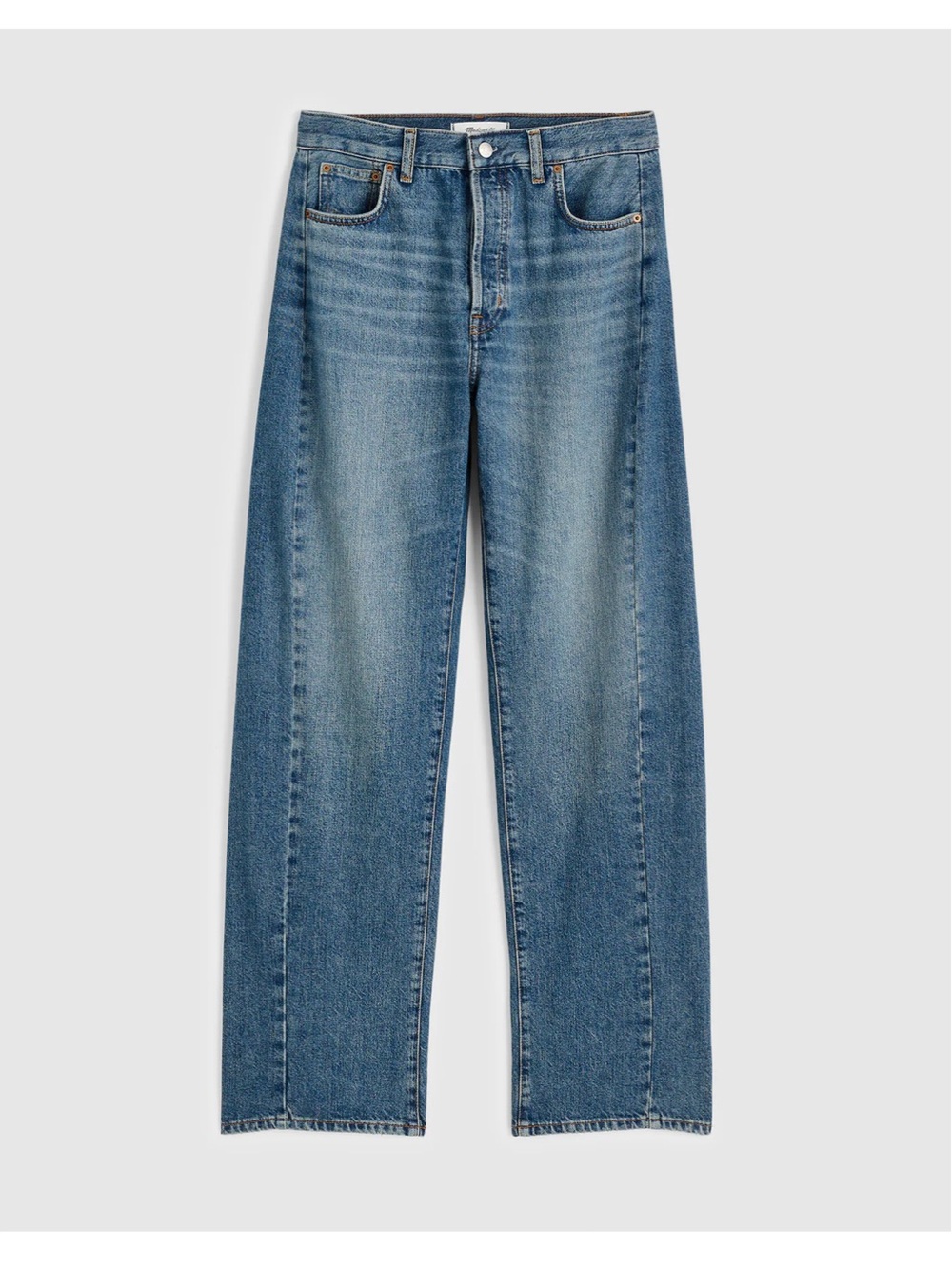 EUC Madewell Pieced Barrel Leg Jean